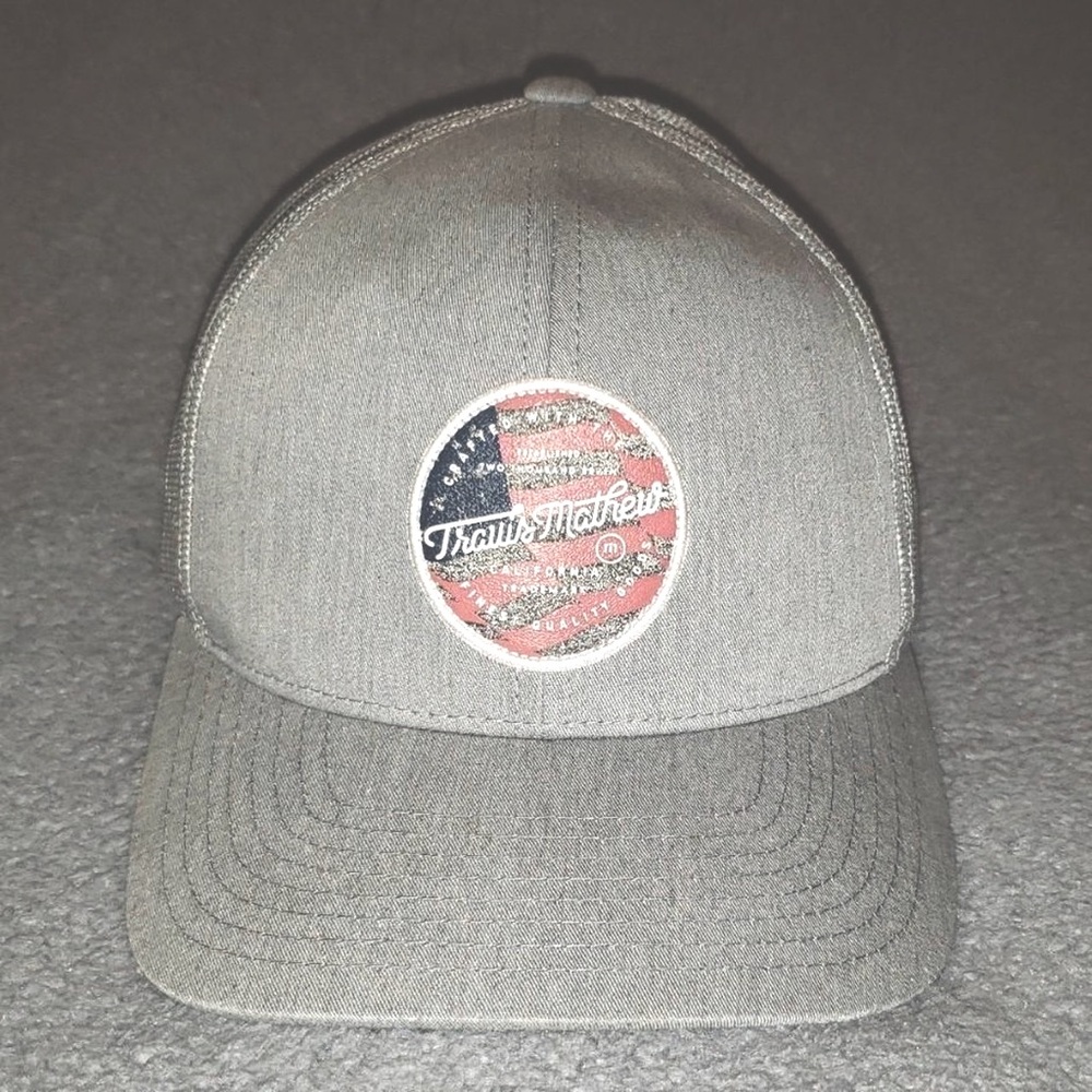 Travis Mathew Gray Trucker Snap Back Hat